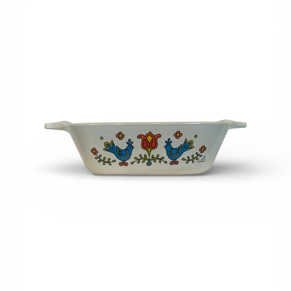 VTG Corning Ware Casserole Dish "Country Festival" Pattern